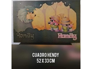 CUADRO LAMINA HENDY LARGO 52 CM ALTO 33 CM PROFUNDIDAD 2.5 CM
