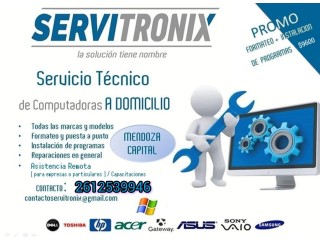 Servicio Técnico de PC a Domicilio, Ciudad de Mendoza