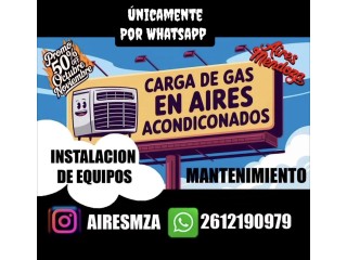 TÉCNICO MATRICULADO EN AIRES ACONDICIONADOS MENDOZA!!! WHATSAPP 2612190979 instalación de aires acondicionados Mendoza