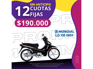 Motos 0KM - 100% EN CUOTAS FIJAS! con tu DNI